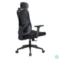 Kép 4/4 - IRISOffice Eclipse fekete ergonómikus, szövet-hálós irodai forgószék fej és háttámasszal