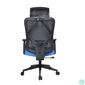 Kép 5/5 - IRISOffice Eclipse kék/fekete ergonómikus, szövet-hálós irodai forgószék fej és háttámasszal