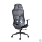 Kép 4/5 - IRISOffice Mirage fekete ergonómikus, szövet-hálós irodai forgószék fej és háttámasszal