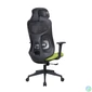 Kép 4/5 - IRISOffice Mirage zöld/fekete ergonómikus,  szövet-hálós irodai forgószék fej és háttámasszal