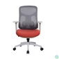 Kép 1/5 - IRISOffice Avalon narancs/szürke ergonómikus, szövet-hálós irodai forgószék háttámasszal