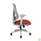 Kép 3/5 - IRISOffice Avalon narancs/szürke ergonómikus, szövet-hálós irodai forgószék háttámasszal