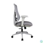 Kép 3/5 - IRISOffice Avalon szürke/fekete ergonómikus, szövet-hálós irodai forgószék háttámasszal