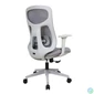 Kép 4/5 - IRISOffice Avalon szürke/fekete ergonómikus, szövet-hálós irodai forgószék háttámasszal