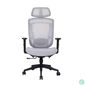 Kép 1/4 - IRISOffice Nimbus szürke ergonómikus, szövet-hálós irodai forgószék fej és háttámasszal