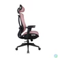 Kép 2/5 - IRISOffice Nimbus piros ergonómikus, szövet-hálós irodai forgószék fej és háttámasszal