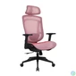 Kép 3/5 - IRISOffice Nimbus piros ergonómikus, szövet-hálós irodai forgószék fej és háttámasszal