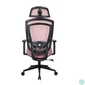 Kép 4/5 - IRISOffice Nimbus piros ergonómikus, szövet-hálós irodai forgószék fej és háttámasszal