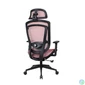 Kép 5/5 - IRISOffice Nimbus piros ergonómikus, szövet-hálós irodai forgószék fej és háttámasszal