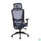 Kép 4/5 - IRISOffice Helix kék ergonómikus, szövet-hálós irodai forgószék fej és háttámasszal
