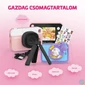 Kép 5/9 - LAMAX PixelKid1 Pink Full HD 8MP rózsazsín gyerek fényképezőgép és kamera