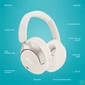 Kép 9/17 - LAMAX HighComfort2 ANC aktív zajszűrős Bluetooth fehér fejhallgató