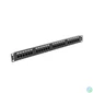Kép 1/5 - Lanberg PPU5-1024-B 19" 1U 24port Cat.5e UTP árnyékolatlan fekete patch panel