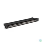 Kép 3/5 - Lanberg PPS7-1024-B 19" 1U 24port Cat.7 FTP árnyékolt fekete patch panel