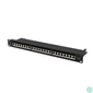 Kép 4/5 - Lanberg PPS7-1024-B 19" 1U 24port Cat.7 FTP árnyékolt fekete patch panel