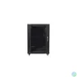 Kép 3/5 - Lanberg FF01-6615-12B 19" 15U SZÉL:600mm MÉLY:600mm MAG:848mm lapraszerelt üvegajtós fekete rack szekrény