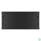 Kép 1/15 - Lanberg WF01-6404-10B 19" 4U SZÉL:600mm MÉLY:450mm MAG:290mm lapraszerelt üvegajtós fekete fali rack szekrény