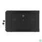 Kép 11/15 - Lanberg WF01-6404-10B 19" 4U SZÉL:600mm MÉLY:450mm MAG:290mm lapraszerelt üvegajtós fekete fali rack szekrény