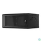 Kép 5/15 - Lanberg WF01-6404-10B 19" 4U SZÉL:600mm MÉLY:450mm MAG:290mm lapraszerelt üvegajtós fekete fali rack szekrény