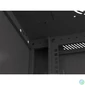 Kép 8/15 - Lanberg WF01-6404-10B 19" 4U SZÉL:600mm MÉLY:450mm MAG:290mm lapraszerelt üvegajtós fekete fali rack szekrény