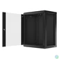 Kép 8/15 - Lanberg WF01-6415-10B 19" 15U SZÉL:600mm MÉLY:450mm MAG:774mm lapraszerelt üvegajtós fekete fali rack szekrény