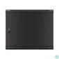 Kép 2/15 - Lanberg WF01-6409-00B 19" 9U SZÉL:600mm MÉLY:450mm MAG:512mm lapraszerelt fémajtós fekete fali rack szekrény