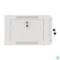 Kép 3/6 - Lanberg WF01-6404-10S 19" 4U SZÉL:600mm MÉLY:450mm MAG:290mm lapraszerelt üvegajtós szürke fali rack szekrény