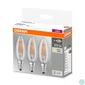 Kép 3/3 - Osram Base átlátszó üveg búra/4W/470lm/2700K/E14/dobozos LED gyertya izzó 3 db