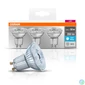 Kép 4/4 - Osram Base PAR16 műanyag ház/4,3W/350lm/4000K/GU10/dobozos LED spot izzó 3 db