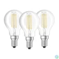Kép 1/2 - Osram Base átlátszó üveg búra/4W/470lm/4000K/E14 LED kisgömb izzó 3 db