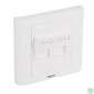 Kép 1/3 - Legrand 632797 2xRJ45 Keystone port fogadására Linkeo süllyesztett szerelvény