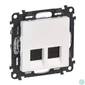 Kép 2/2 - Legrand 753141-60 Valena Life fehér 2xRJ45 Cat. 5E UTP csatlakozóaljzat