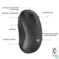 Kép 6/8 - Logitech M240 Silent Bluetooth fekete egér