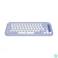 Kép 2/5 - Logitech 920-013074 Pop Icon Keys US vezeték nélküli lila/piszkosfehér billentyűzet
