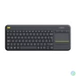 Kép 2/4 - Logitech K400 Plus Touchpad HUN fekete vezeték nélküli billentyűzet