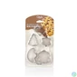 Kép 1/3 - IRIS L-00155 Cookie süteményvágó forma szett 5 darabos, fém