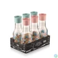 Kép 3/3 - IRIS C-00352 Hydra üvegkancsó kerékpáros mintával 1.000ml, menta vagy rózsaszín