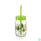 Kép 3/4 - IRIS C-00162 Spring üvegpohár szívószállal 380ml, piros, zöld vagy sárga színű