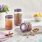 Kép 2/2 - IRIS C-00420 Rainbow lila üveg tároló 425ml
