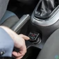 Kép 1/4 - Maxlife TF-0020 5V/3,1A Bluetooth/2xUSB/microSD fekete szivargyújtó töltő