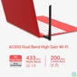 Kép 3/5 - Mercusys MU6H AC650 High Gain vezeték nélküli Dual Band fekete USB adapter