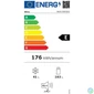 Kép 3/3 - Midea MDRT294FGE01 fehér, felülfagyasztós, Hűtő:163L, Fagyasztó:41L, hűtőszekrény