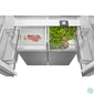 Kép 7/13 - Midea MDRM691FIE46 inox, négyajtós, Hűtő:345L, Fagyasztó:170L, No frost hűtőszekrény