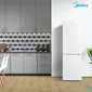 Kép 4/6 - Midea MDRB369FGE01 fehér, alulfagyasztós, Hűtő: 197L, Fagyasztó:65L, hűtőszekrény