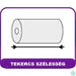 Kép 1/2 - 57/60/12 60g 10db fehér pénztárgépszalag