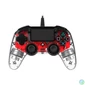 Kép 5/10 - Nacon 2804955 Compact PS4 vezetékes átlátszó-halványpiros kontroller
