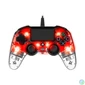 Kép 10/10 - Nacon 2804955 Compact PS4 vezetékes átlátszó-halványpiros kontroller