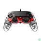 Kép 9/10 - Nacon 2804955 Compact PS4 vezetékes átlátszó-halványpiros kontroller