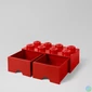 Kép 2/5 - LEGO Fiókos tárolódoboz 2x4, piros