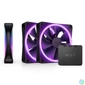 Kép 1/5 - NZXT 3xF120 RGB DUO fekete ventilátor & RGB vezérlő